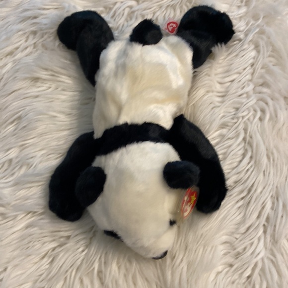 PEKING TY baby panda brand new with tag color white and black length 10/11” - Picture 7 of 8